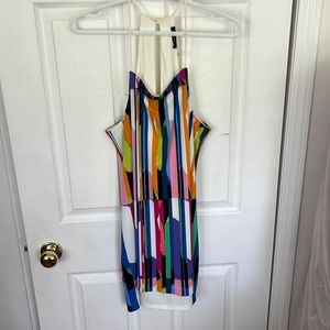 Colourful a-line sleeveless mini dress - DEX - Size large